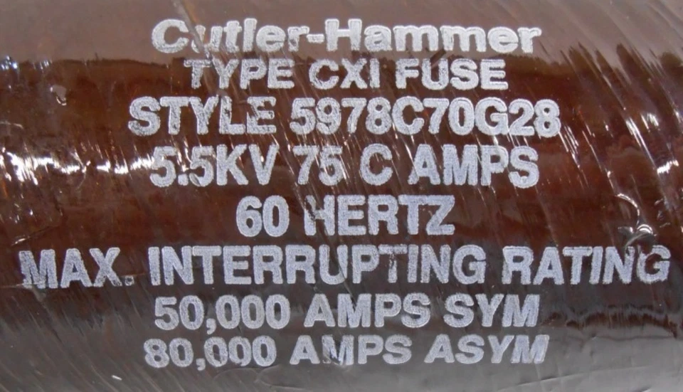 MARTILLO CORTADOR, FUSIBLE PROTECCIÓN TRANSFORMADOR, 5978C70G28, TIPO CXI, 5,5 KV Foto 2 de 4