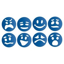 Emotion  Feeling Face Stencils Reusable Stencil by Mylar Template for Socia...