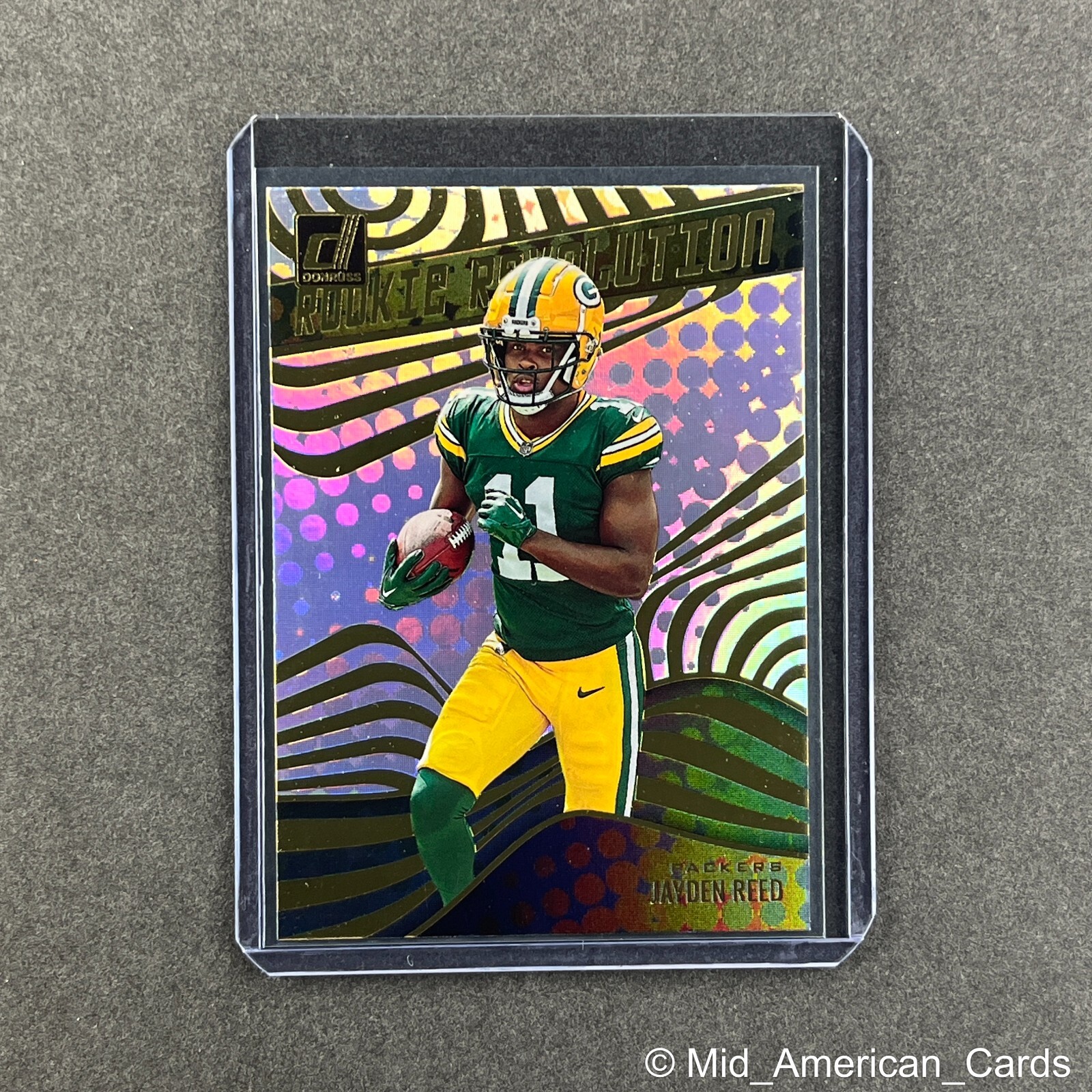 2023 Panini Donruss Jayden Reed Rookie Revolution #RR-33 Packers (RC)