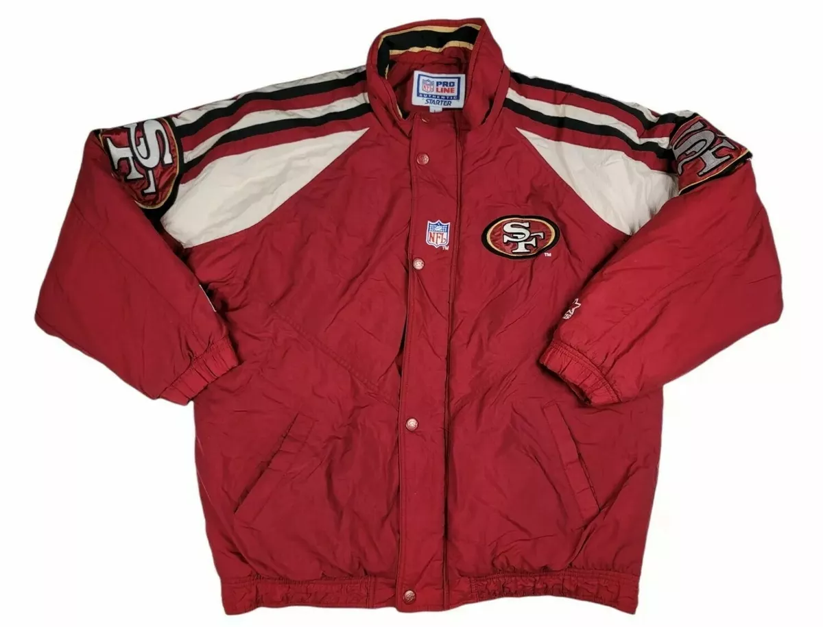 Vintage 90s San Francisco 49ers Starter Pro Line NFL Button Jacket Men’s L