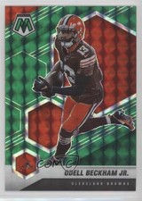 2021 Panini Mosaic Green Mosaic Prizm Odell Beckham Jr #54 7l6