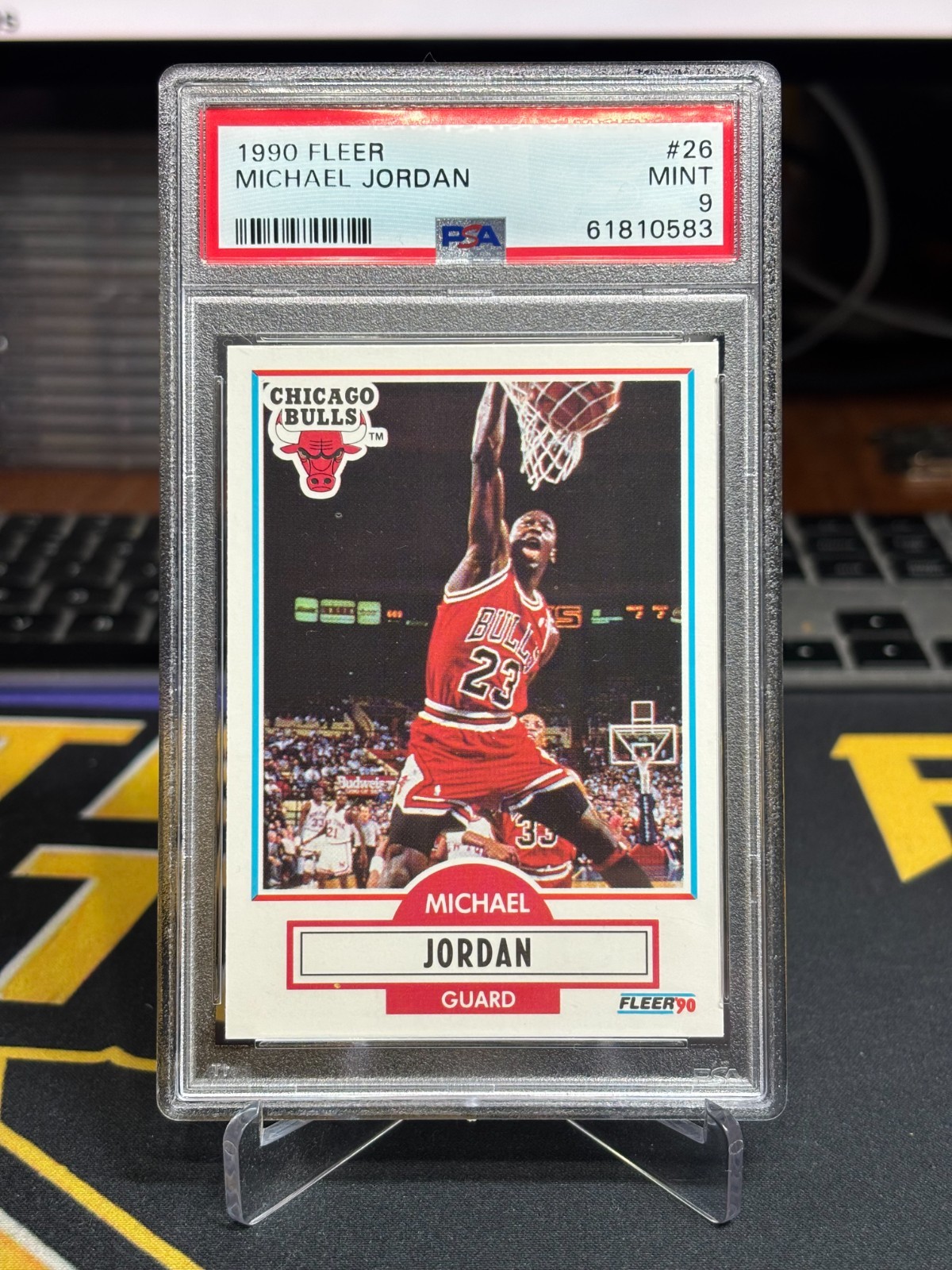 1990 Fleer MICHAEL JORDAN PSA 9 NBA Chicago Bulls