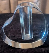 Glass Heart Shaped Vase