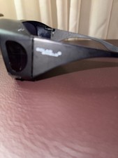 Solar Shield Fit Over Sunglasses Wrap Around Over Glasses Black UV Protection