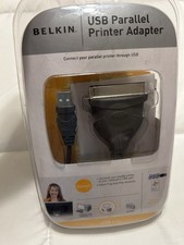 NEW Belkin USB Parallel Printer Adapter w/ Installation Software F5U002v1 J101