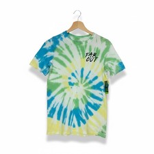 DSG Boys Tie Dye Graphic Tee Blue Green Yellow Far Out DAB12100