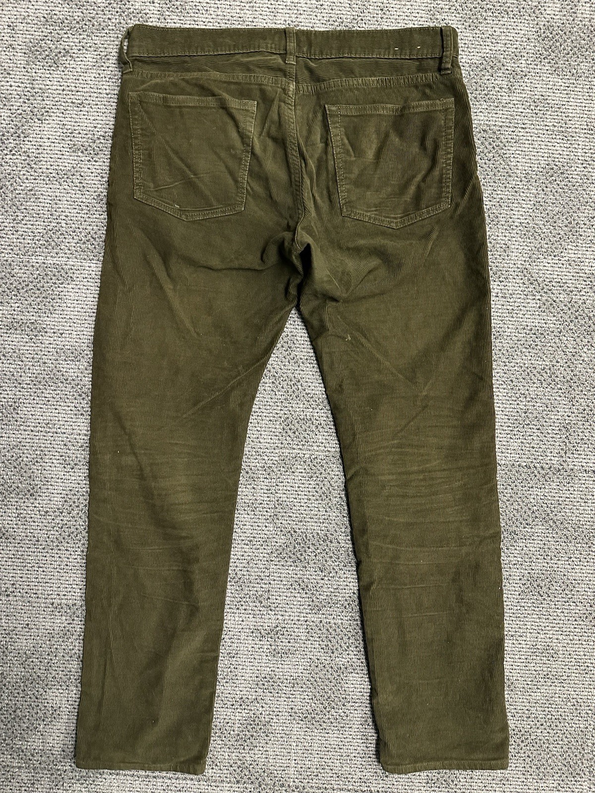 J.Crew 484 Corduroy Pants Mens 32x30 Olive Green Slim Straight image 5