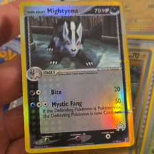 Pokémon TCG Team Aqua's Mightyena Team Magma vs Team Aqua Reverse Holo 15/95 on eBay