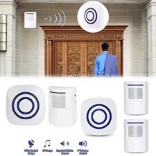 Wireless Driveway Alarm Motion Sensor Home Security Alarm System Doorbell Indoor