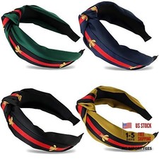 NODG 4 Pieces Knotted Headbands Turban for Women - Wide Boho Diademas para Mujer