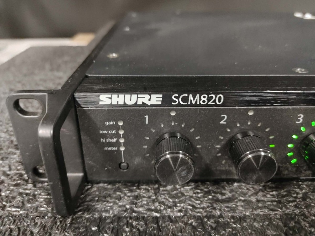 Shure Intellimix Scm820 8 Channel Digital Automatic Mixer Scm820