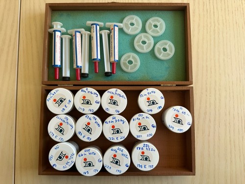 Indium Indalloy II Solder Paste Lot – Sealed Jars + Syringes + Wood Case