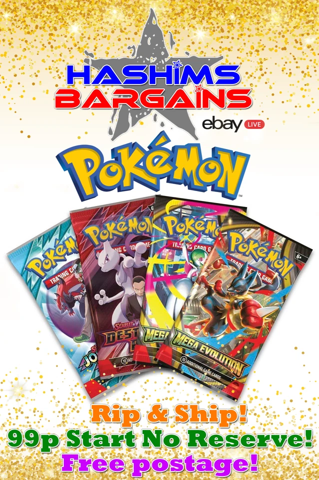 POKEMON TCG BOOSTER PACKS SINGLES SEALED AND MORE!! LIVE SHOW LET'S GO!!💫