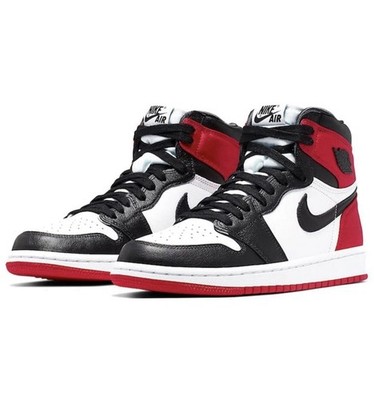 Air Jordan 1 Retro High Satin Black Toe Women s CD0461-016 Size 11 W