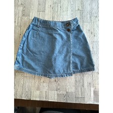 Vintage Levis 859M Denim Wrap Skort Medium Wash Size 12 Girls 1996 38341-1009