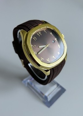 Arabisches Zifferblatt Silikon - Gold