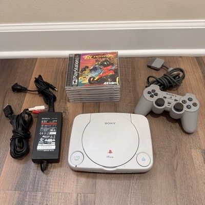 Sony PlayStation One Slim PS1 Bundle With controller and games