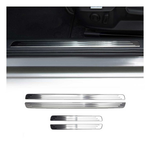 Einstiegsleisten TüRschweller FüR VW Caddy 2010-2026 Edelstahl Chrom 4Tlg-image