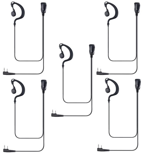 commountain Earpiece for Kenwood Baofeng 2Pin Walkie Talkies Radios