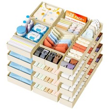 Drawer Organizer Clothes Storage - 28 Pack Baby Dresser Organizer for Nursery...