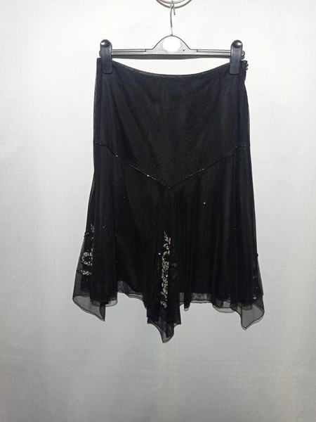 Women Etam Skirt Black Polyester 36 / S / 44