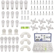 100PCS Concrete Wall Hooks Cinder Block Wall Hangers,Picture Hangers for Concret