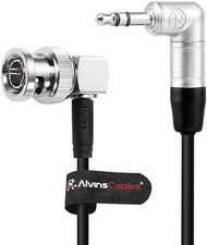 Tentacle 3.5mm Double Right Angle TRS to BNC Timecode Cable Audio 50cm/20inch