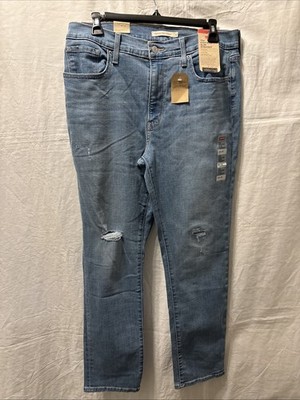 Levis 724 Straight Jeans Womens Slim Fit High Rise Hypersoft 32X30 