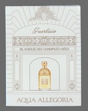 Carte publicitaire + patch - Aqua Allegoria de Guerlain recto verso 2 volets