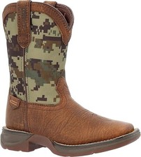 Durango Kid's Lil Rebel Camo Western Boots Size 7