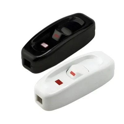 240V 10A Inline ON/OFF Button Table Lamps Desk Light Cord Cable Switch UK - Image 1 of 4