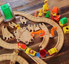 Fisher-Price GeoTrax Train Track Lot Engine Cars Tunnel Accessories H3464 2009