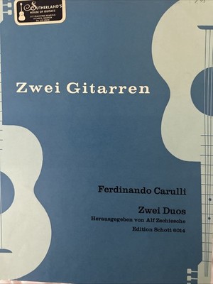 Schott - Ferdinando Carulli  Zwei Gitarren  Classical Guitar Sheet Music Duo