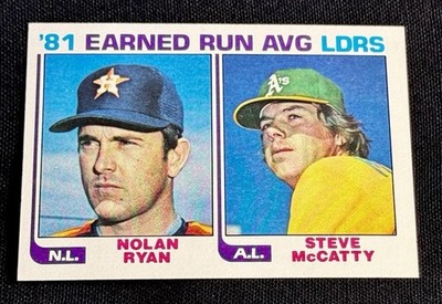  STRIKEOUT KING 1982 Topps N.L Leader Nolan Ryan #167 Houston Astros MLB HOF