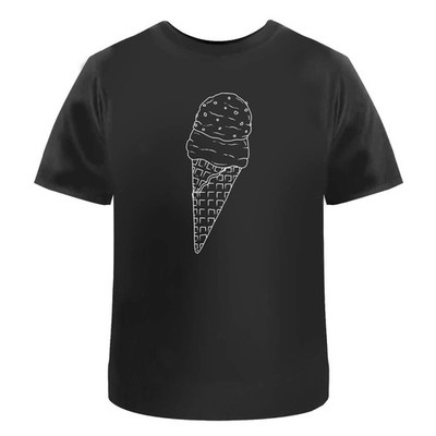 Unisex T-Shirt ''Double Scoop Ice Cream Cone'' - 100% Baumwolle (S-XXL) (TA053617)
