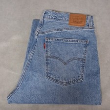 Levi's 70's High Flare Blue Jeans Women's 33x30 Light Washed Denim CW-2722