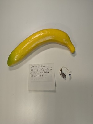Pre-owned Oticon Siya 1 miniRITE RIC Hearing Aid LEFT only 85db Beige 