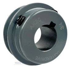 AK20-3/4 Cast Iron 2" Single Groove Pulley A Section V Belt 4L 3/4" Shaft Bore