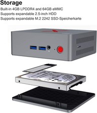 Beelink BT3-X Mini PC Intel Apollo Lake Celer...