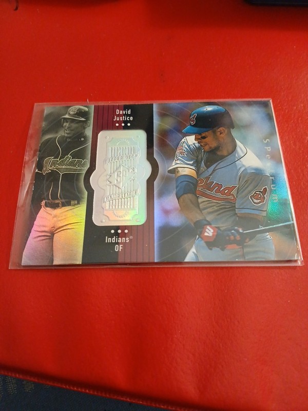 1998 SPx Finite - David Justice #74 Spectrum /2250