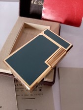 ST Dupont Paris - accendino verde e oro - full set!