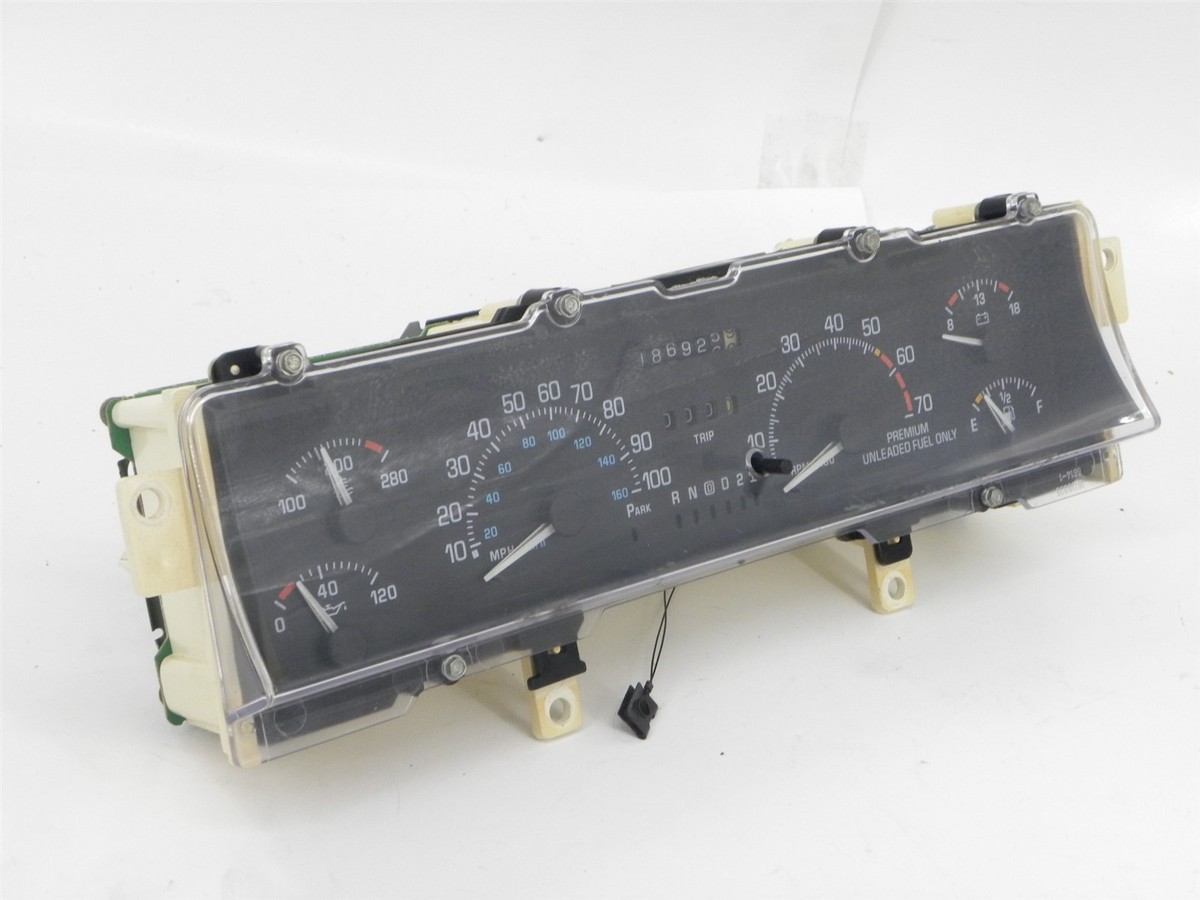 1991-1993 Buick Park Avenue Single OEM Dash Cluster Speedometer