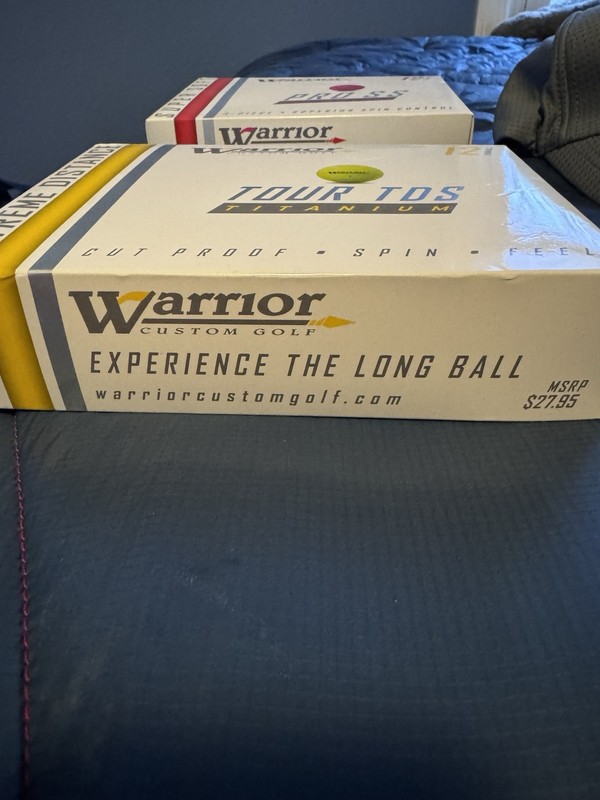 Warrior SS Super Soft / Long Ball Golf Balls Two (2)  12 pk, 24 Total