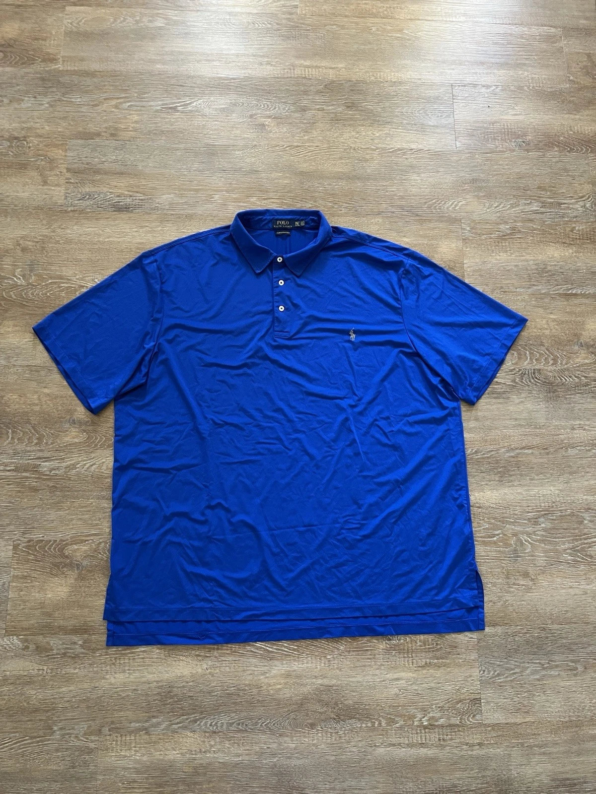 Polo Ralph Lauren Performance Polo Shirt Blue 3XLT Big Tall Golf Stretch