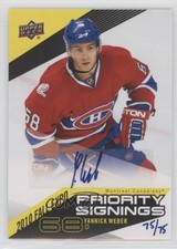 2010 Upper Deck Priority Signings Fall Expo 75/75 Yannick Weber #PS-YW Auto 8ec