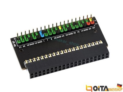 Waveshare Raspberry Pi 400 GPIO Header Adapter, 40 Pins, Header-Erweiterung