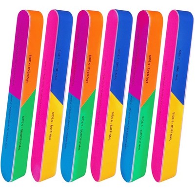 Nail Buffer 7 Way Shine Smoother Buffing Block 6 Pcs Set