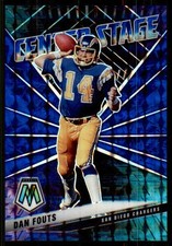 2021 Panini Mosaic #CS26 Dan Fouts #/99 Center Stage Prizm Blue