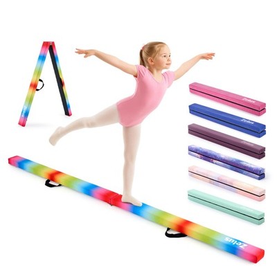 Schwebebalken Kinder Faltbarer Gymnastikbalken mit Tragegriffen 240cm Klappba...