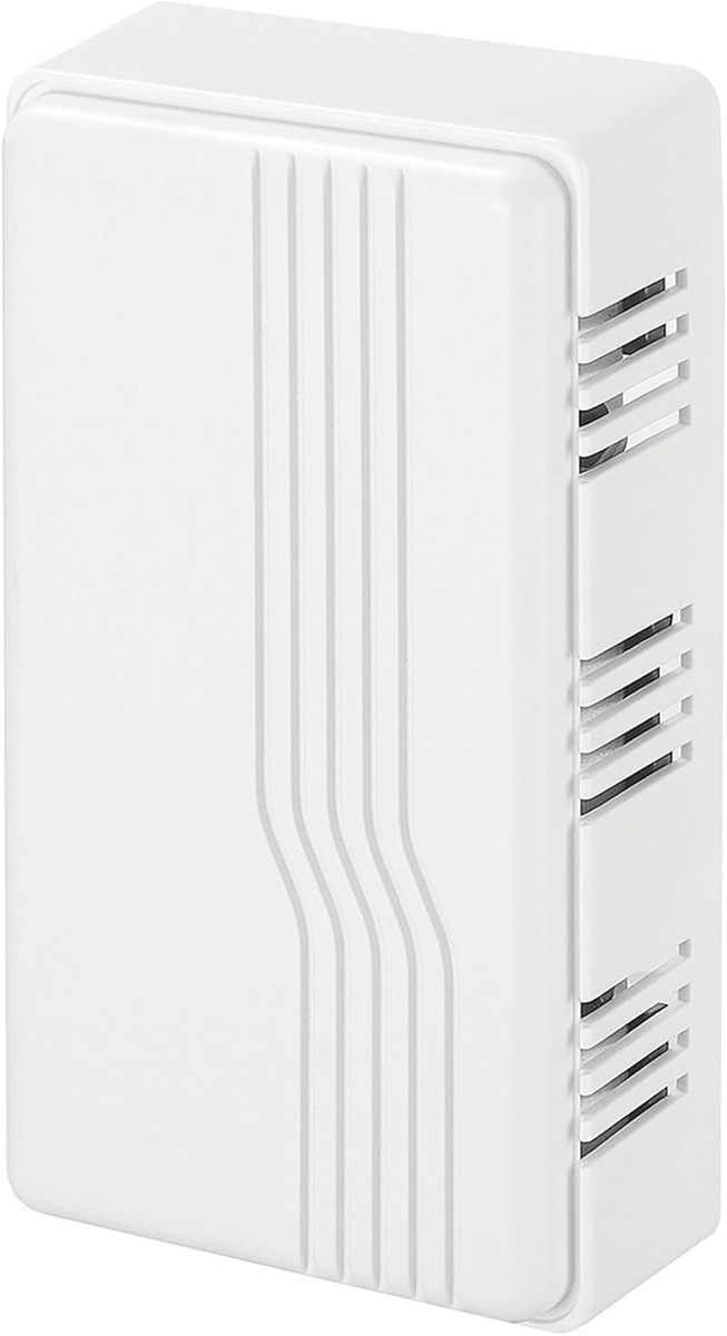 Heath Zenith Wired Mechanical Doorbell Chime, White, 2 Melodies 85